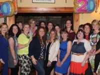 Ladies from the Balloonagh Class of 1994 gather at Stoker's Lodge on Saturday night. Photo by Dermot Crean