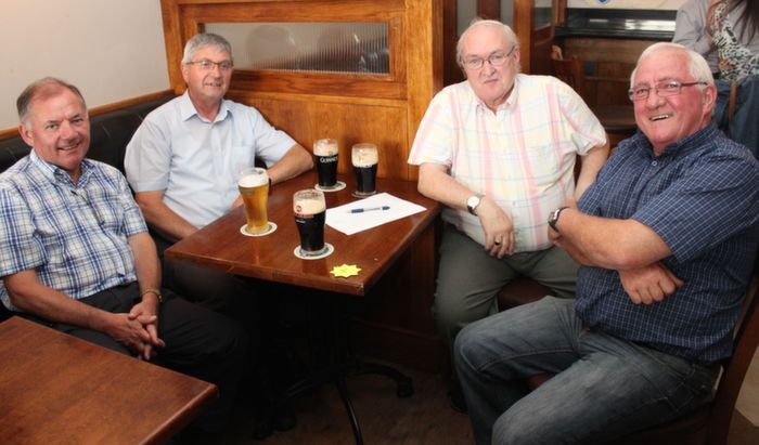 At the quiz night in aid of the Irish Guide Dogs For the Blind at the Kerins O'Rahilly's Club on Thursday night, were Joe Hennebery, Dermot Hannafin, Declan Moriarty and Richard Kelter. Photo by Dermot Crean 