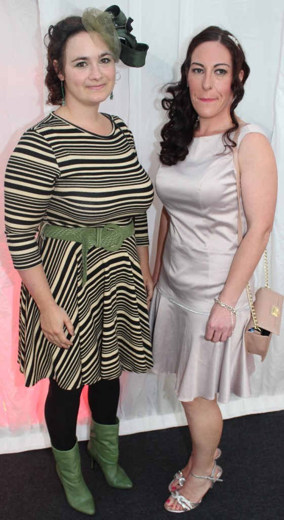 At the Rose Fashion show were, from left: Ziba Bllis and Eta Prenderville. Photo by Gavin O’Connor.