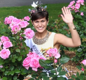 Rose of Tralee 2014, Maria Walsh, in the Rose Garden in the Town Park on Wednesday morning. Photo by Dermot Crean