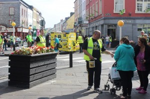 Collections for the BUMBLEance in town. Photo by Gavin O'Connor. 