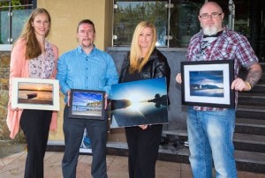 Susan Browne, Paul Woods, Christina Houlihan Tydings and Keith McGlynn looking forward to exhibiting their work at Kerry Landscapes Exhibition at the Fels Point Hotel this Sunday. 