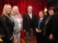 Catriona Sayers, Kitty Collins, Danny Leane, Mary Horgan and Noreen Sayers at the Style Evening with Danny Leane at The Abbey Inn on Thursday night. Photo by Dermot Crean
