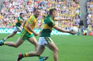 James O'Donoghue in action for Kerry in last year's Alll-Ireland Final. Photo by Dermot Crean. 