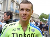 Nicolas Roche, after finishing a race at this years Tour de France.