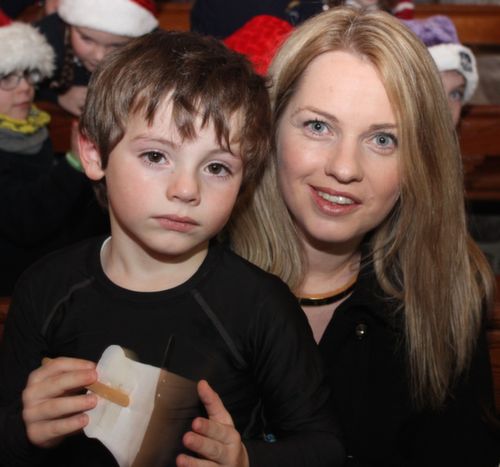 Kerry and Conor O'Neill at the Blennerville NS Christmas Concert at St John's Church on Tuesday evening. Photo by Dermot Crean