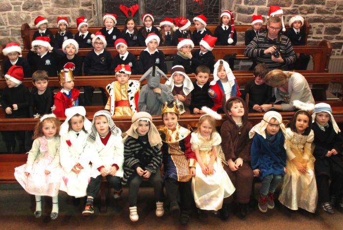 Young pupils at the Blennerville NS Christmas Concert at St John's Church on Tuesday evening. Photo by Dermot Crean