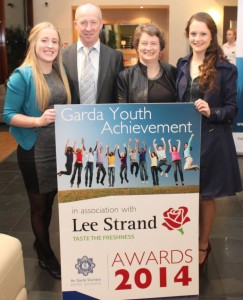 Patriz, Pat, Aine and Sarah Brosnan from Abbeydorney at the Lee Strand/Kerry Garda Youth Achievement Awards 2014 in the Ballyroe Heights Hotel last night. Photo by Dermot Crean
