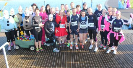 The Born To Run group before the start of the Tralee Musical Society 5k Run from Tralee Wetlands on Sunday morning. Photo by Dermot Crean