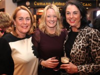 Jackie O'Brien, Tracey Hurley and Deirdre McAuliffe at the St Brendan's Park Reunion Night in the Austin Stack Clubhouse on Friday night. Photo by Dermot Crean