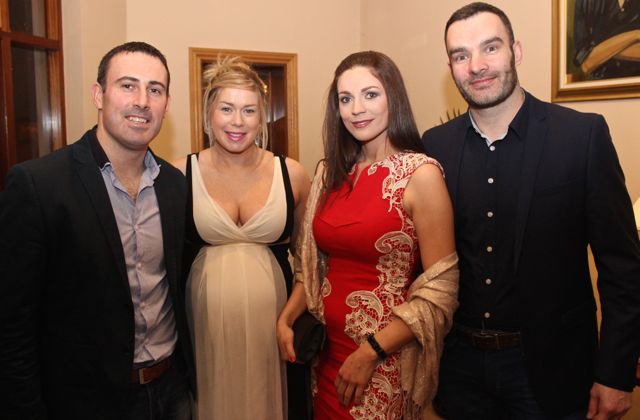 John O'Connor, Kelly Ann Roantree, Maura O'Connor and Barry O'Shea at the Kerins O'Rahilly's GAA Club Social at the clubhouse on Saturday night. Photo by Dermot Crean