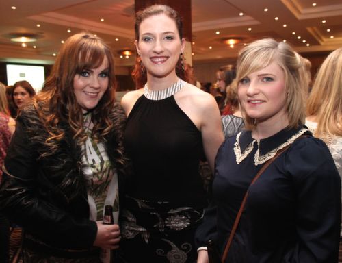 Jennifer Gleeson, Suzan O'Gara and Aisling Burke at the 'Dress Haven' fundraiser in aid of Recovery Haven in the Fels Point Hotel on Saturday night. Photo by Dermot Crean