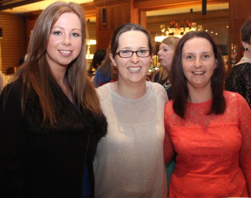 Ciara Mulcahy, Siobhan Flahive and Geraldine Ashe at the 'Dress Haven' fundraiser in aid of Recovery Haven in the Fels Point Hotel on Saturday night. Photo by Dermot Crean