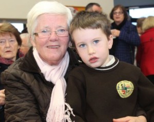 At 'Grandparents Day' in Gaelscoil Mhic Easmainn were, from left: Angela and Robert Walsh. Photo by Gavin O'Connor. 