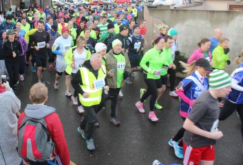 Runners take off at the start of the Kerins O'Rahilly's GAA 10k Run on Sunday. Photo by Dermot Crean
