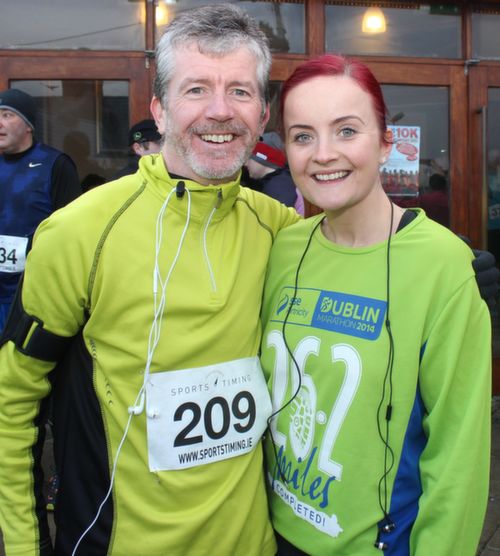 Paschal and Carrie Anne Boylan at the start of the Kerins O'Rahilly's GAA 10k Run on Sunday. Photo by Dermot Crean