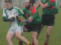 Action from Na Gaeil v Beale in the county league. Photo by Gavin O'Connor.