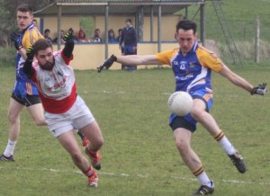 Action from Ballymacelligott v St Pats in Division 3 of the county league. Photo by Gavin O'Connor. 
