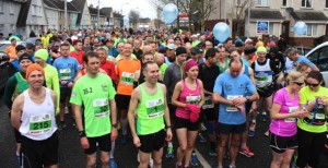 Runners get set to go in the Tralee Marathon on Sunday morning. Photo by Dermot Crean