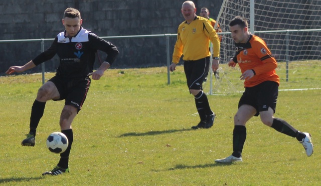 Action from Park FC v Dynamos in the Kerry District League Denny Premier A. Photo by Gavin O'Connor. 