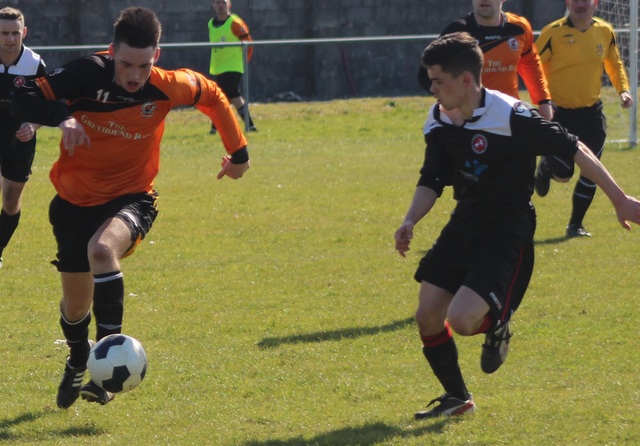 Action from Park FC v Dynamos in the Kerry District League Denny Premier A. Photo by Gavin O'Connor. 