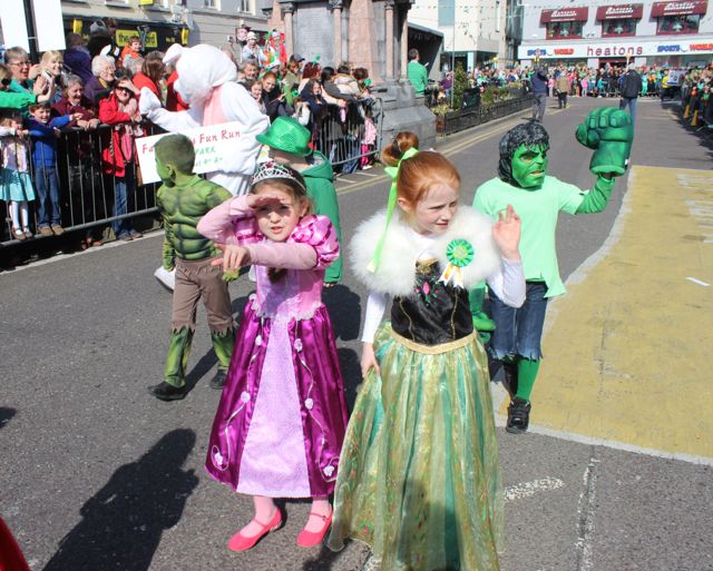 Promoting the upcoming Tír na nÓg Festival at the parade. Photo by Dermot Crean 