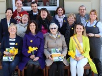 Launching Daffodil Day were, front row, from left: Kathleen Curtin, Sinead O'Keefe, Chris Griffin, Holly Lynch. Back Row: Eileen O'Shea, Ed O'Connor, Rita O'Sullivan, Pat Dineen, Brenda Griffin, Grace O'Donnell, Anne O'Connor, Pat Hussey and Gillian Wharton Slattery. Photo by Gavin O'Connor.