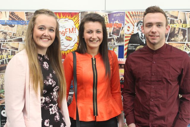 At the Institute of Technology Tralee Sports and Societies awards night were, from left: Darina Stack, Grace Stack and Jared O'Sullivan. Photo by Gavin O'Connor.  