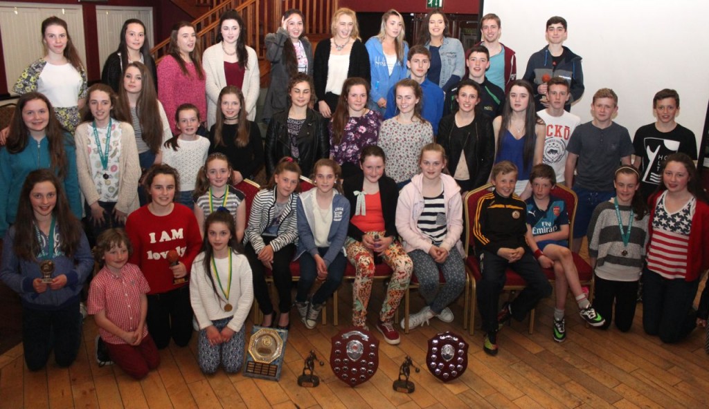 Young members of Tralee Imperials at the club awards night in O'Donnell's Mounthawk on Friday night. Photo by Dermot Crean