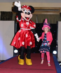 Minnie Mouse and Ava Stackpoole at the CBS Primary School Fashion Show at the Ballyroe Heights Hotel on Thursday night. Photo by Michelle Culloty