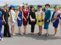 The 10 finalists in the Best Dressed Lady competition enjoying the day at the Listowel Races on Sunday. Photo by Dermot Crean