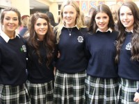 Polly Gill, Rachel O'Brien, Clionagh Moynihan, Kendall Jenner and Clionagh Hayes after the Presentation Secondary School Graduation on Friday. Photo by Gavin O'Connor