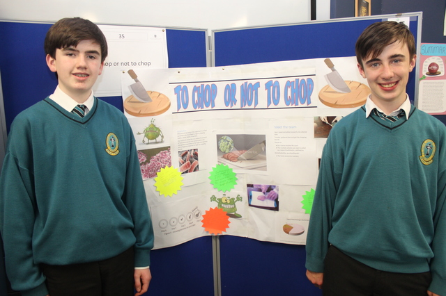 At SciFest on in IT Tralee, were from left: Timothy Grimes and Sean Hennessey. Photo by Gavin O'Connor. 