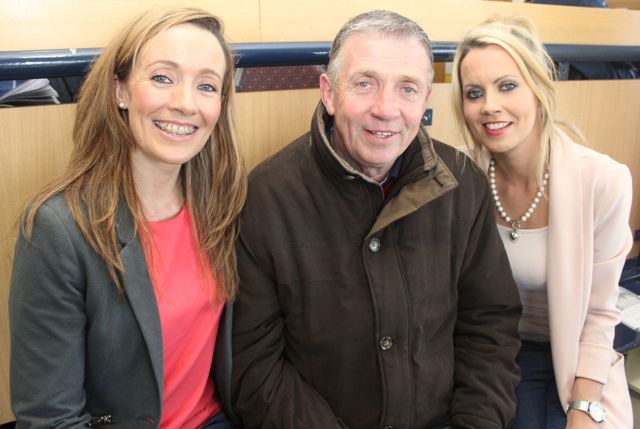 Sharon, Tommy and Jane Costello at the Rockies Night At The Dogs on Friday night. Photo by Dermot Crean