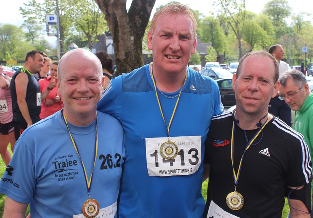 At the Rotary Club, 'Run Kingdom Run' event were, from left: Brian White, John Tute and Alan Mulgrew. Photo by Gavin O'Connor. 