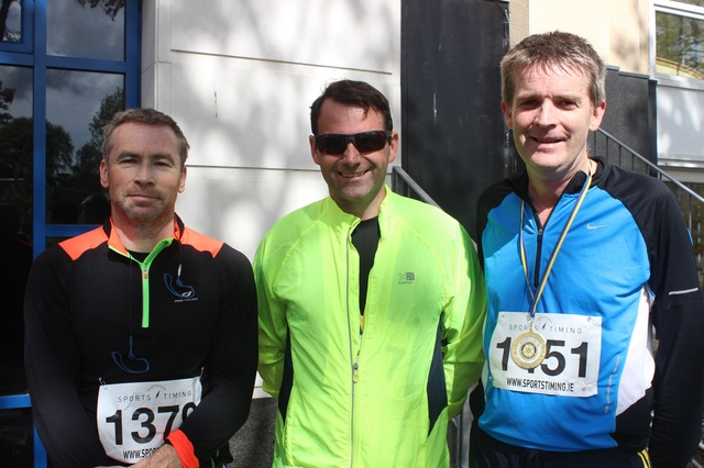 At the Rotary Club, 'Run Kingdom Run' event were, from left: Des Morrissey, Denis Hanifin and Risteárd Pearce. Photo by Gavin O'Connor. 