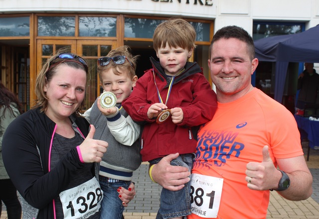 At the Rotary Club, 'Run Kingdom Run' event were, from left: Denise and Brian Fleming, Jay and Fergal Dooley. Photo by Gavin O'Connor. 