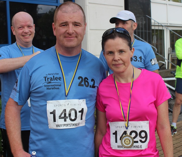At the Rotary Club, 'Run Kingdom Run' event were, from left: Randall Wharton and Tracy Smith. Photo by Gavin O'Connor. 