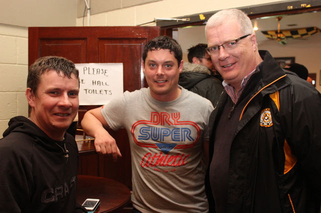 At RTE's launch of their championship coverage in the Austin Stacks clubhouse were, from left: Tim McMahon, Jonathan Magner and Liam Lynch. Photo by Gavin O'Connor. 