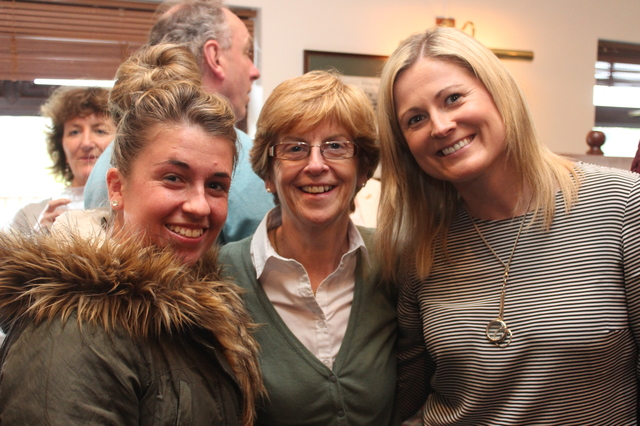At RTE's launch of their championship coverage in the Austin Stacks clubhouse were, from left: Jillian and Bernie and Siobhan Naughton. Photo by Gavin O'Connor. 