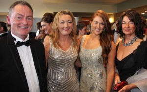 Ken O'Leary, Doreen O'Sullivan, Claire O'Connor and Catherine Brosnan at the Connect Kerry Lee Strand Women in Business Awards at the Ballyroe Heights Hotel on Friday night. Photo by Dermot Crean