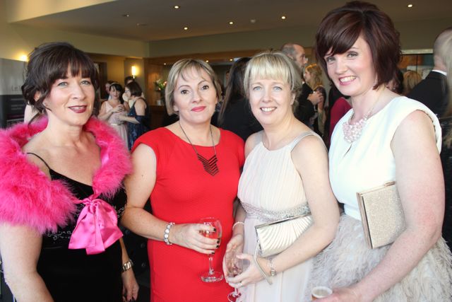 Melanie O'Sullivan, Marie Sweeney, Fiona Stack and Tara Donoghue at the Connect Kerry Lee Strand Women in Business Awards at the Ballyroe Heights Hotel on Friday night. Photo by Dermot Crean