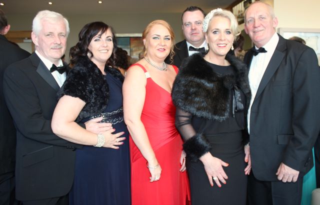 Frank and Frances GHarty, Karen P'Connor, Chris Moore, Lisa Martin and Sean Kissane at the Connect Kerry Lee Strand Women in Business Awards at the Ballyroe Heights Hotel on Friday night. Photo by Dermot Crean
