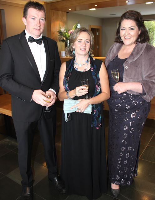 Tommy and Maura Sheehy with Ciara O'Donnell at the Connect Kerry Lee Strand Women in Business Awards at the Ballyroe Heights Hotel on Friday night. Photo by Dermot Crean