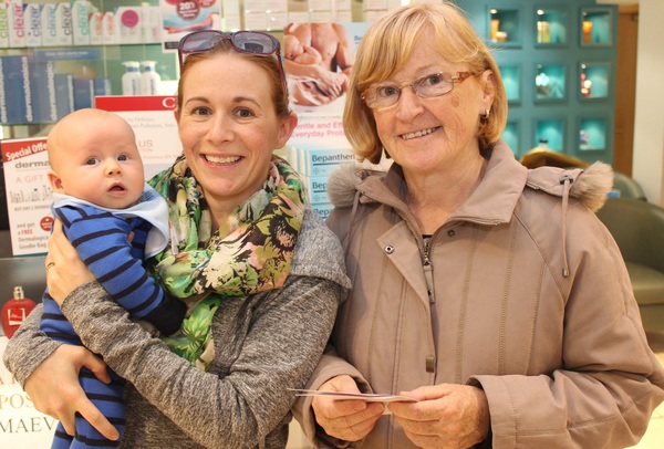 At the  CH Chemist 'Bump, Baby and Toddler' event were from left: Cliodhna, Conor and Maire Dowling. Photo by Gavin O'Connor. 