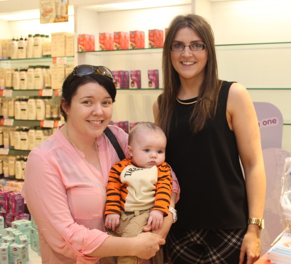 At the CH Chemist 'Bump, Baby and Toddler' event were from left: Norma and Luke Foran and Catherine Costello. Photo by Gavin O'Connor. 