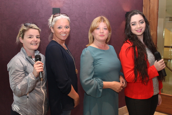 Contestants in the Voice of Tralee are, from left. Serena Griffin, Lisa Edge, Gillian Wharton Slattery and Clodagh Harrington. Photo by Gavin O'Connor. 