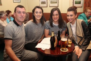 At the Shanakill Resource Centre quiz night were, from left: Vincent Dennehy, Niamh O'Carrol, Jennifer O'Carroll and Eimer Campbell. Photo by Gavin O'Connor.