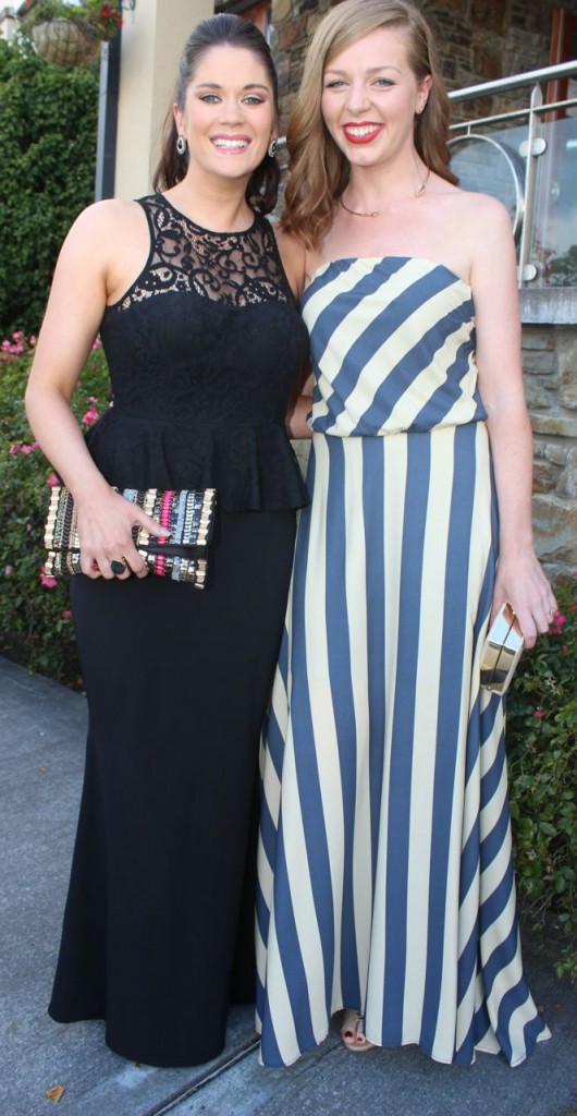 Laura Duffy and Amy McCarthy who attended the Rose Ball at the Dome on Friday night. Photo by Dermot Crean