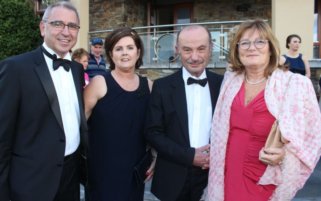 George and Annmarie Philip with  OJ and Kathy Francis who attended the Rose Ball at the Dome on Friday night. Photo by Dermot Crean